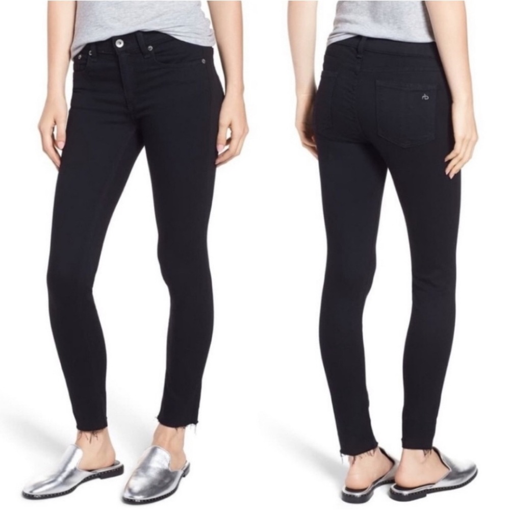Rag & Bone  Ankle Skinny Jeans Black  Size 27